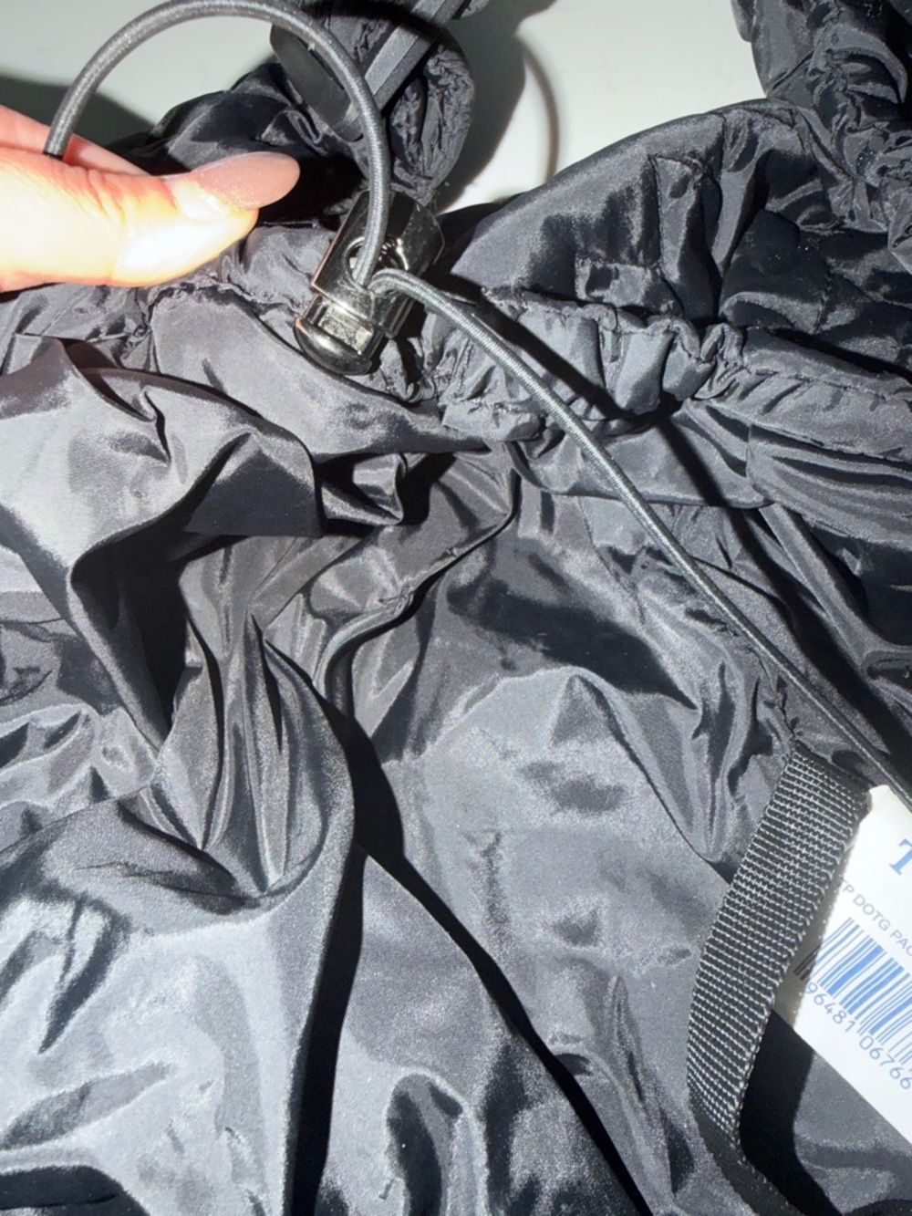 Top Paw Black Quilted Sling Pet Carrier with Pockets - Picture 9 of 11